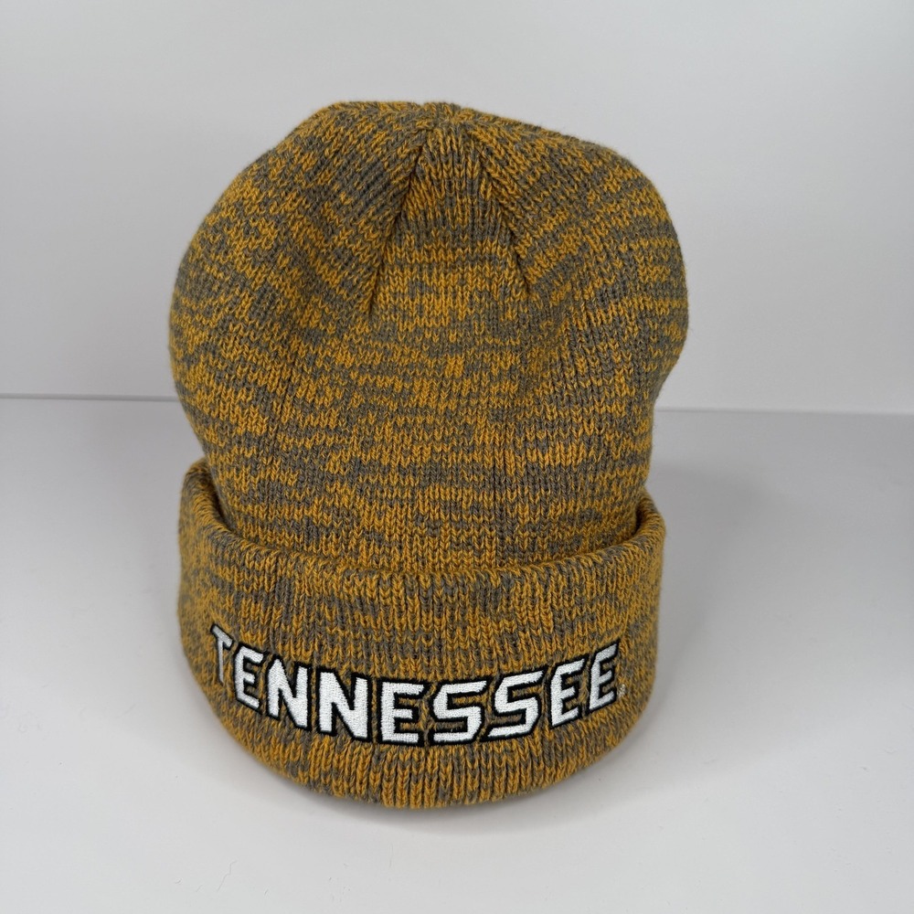 Tennessee‎ Volunteers Knit Hat Cap Beanie Mens One Size Orange Gray FOCO NWOT